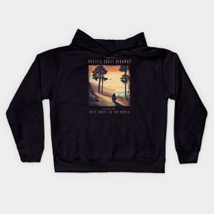 The Pacific Coast Highway - best motorcycle route in the world Kids Hoodie